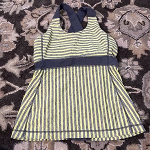 Striped Yellow and Black Tank Top